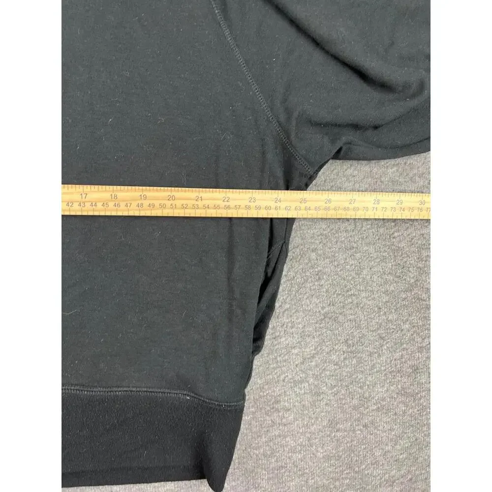 J.Crew Womens Black Hoodie Sweatshirt Size XL‎